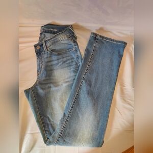 Signature by Levi Strauss Denim Blue Straight Leg Jeans